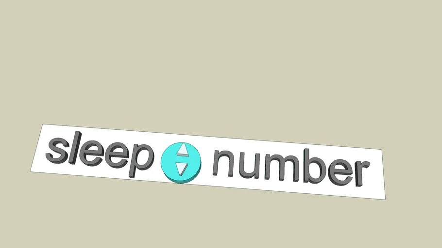 Sleep Number Logo 3D Warehouse