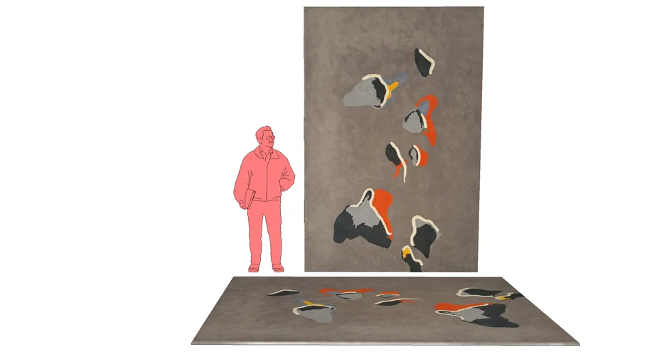 Roche bobois Rug tapis Goutte | 3D Warehouse