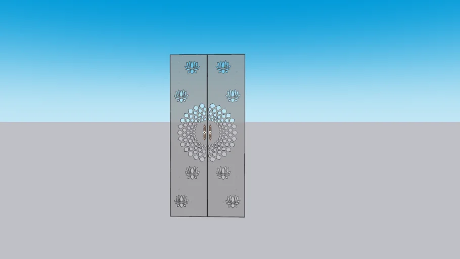 pooja room glass door