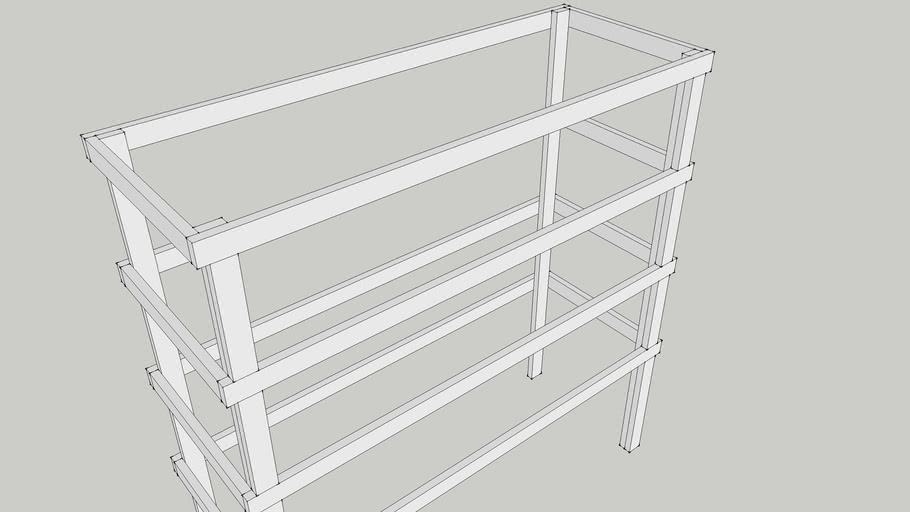 Garage shelving unit 3D Warehouse