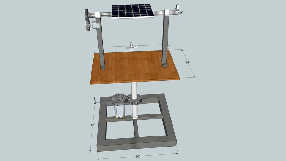 solar tracking system | 3D Warehouse