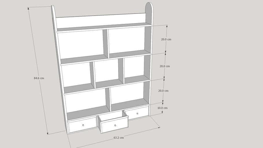 Toy display shelves. | 3D Warehouse