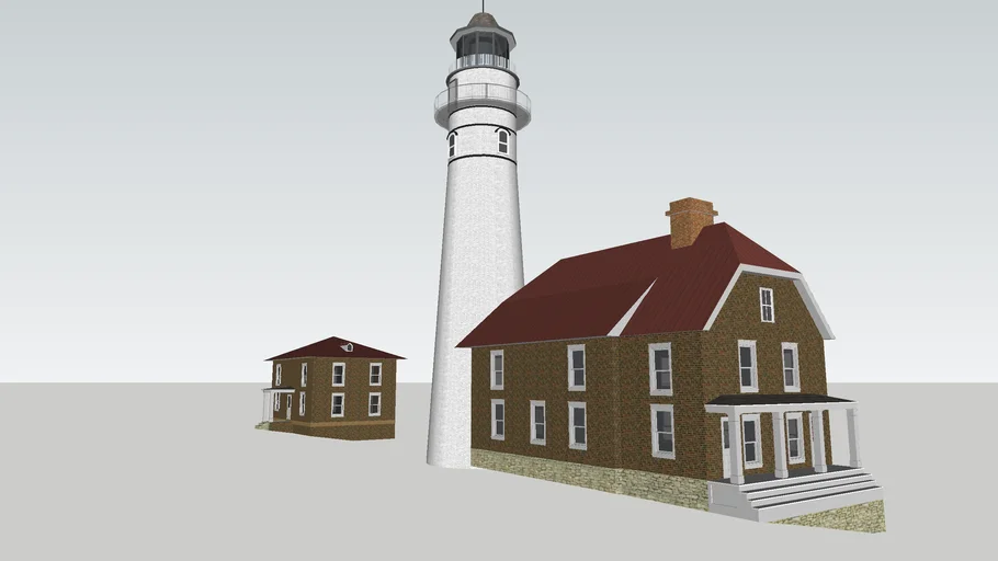 Au Sable Light Station | 3D Warehouse