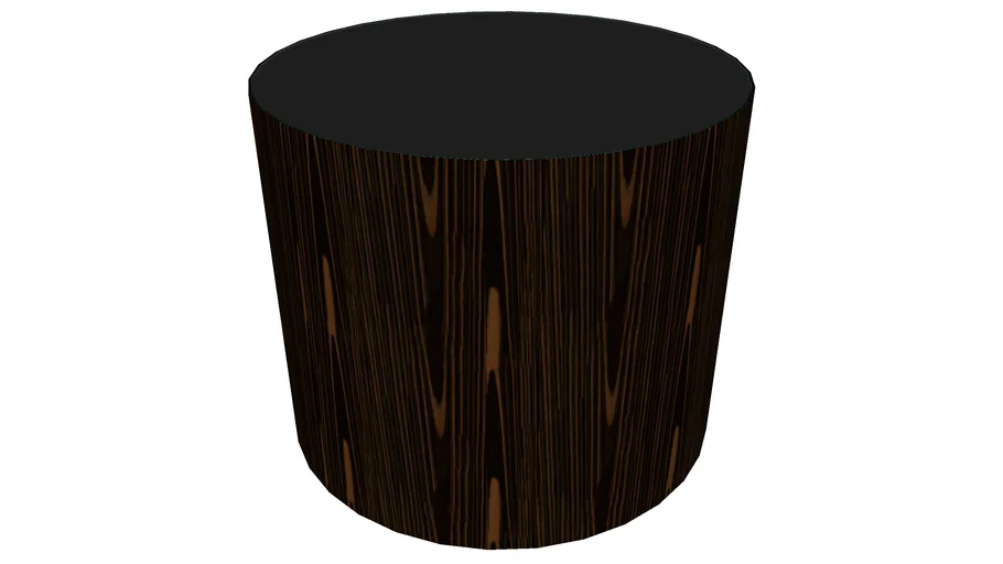 Berkeley Side Table in Black Glass by Modloft | 3D Warehouse