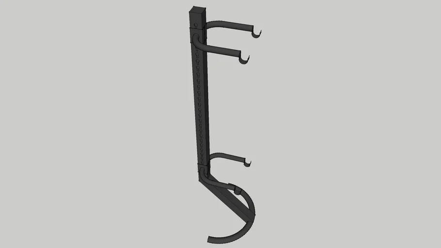 Indoor Vertical Bike Rack | 3D Warehouse