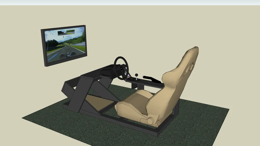 Sim racing cockpit | 3D Warehouse
