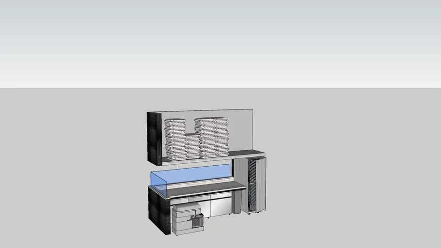 Pantry Prep Area 3D Warehouse