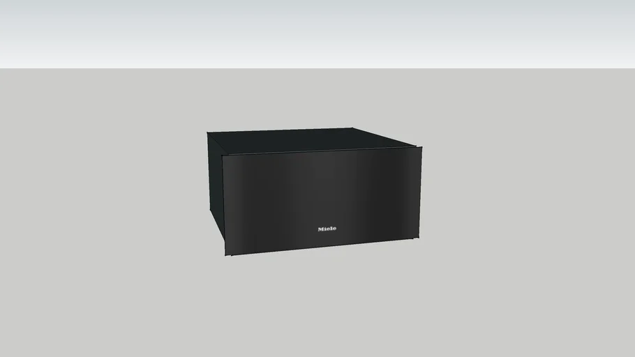 Miele Obsidian Black Warming Drawer 3D Warehouse
