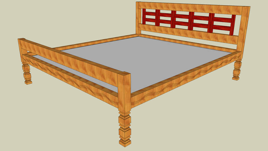 Cot In Plywood 3D Warehouse