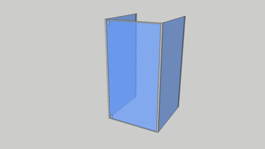 Minimalistic Shower Box 100x120x100 C 3D Warehouse