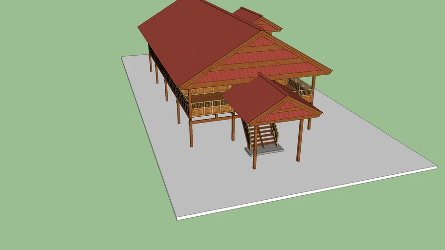 RUMAH KAYU BUGIS BONE ( CV.EBHY KARYA KONSULTAN) | 3D Warehouse