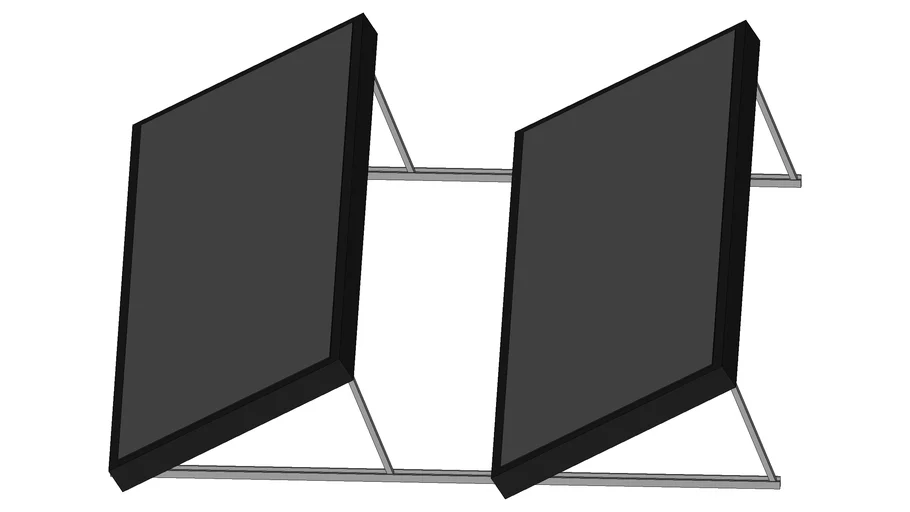 Sawtooth EP40 Solar Hot Water Panel Array 3D Warehouse