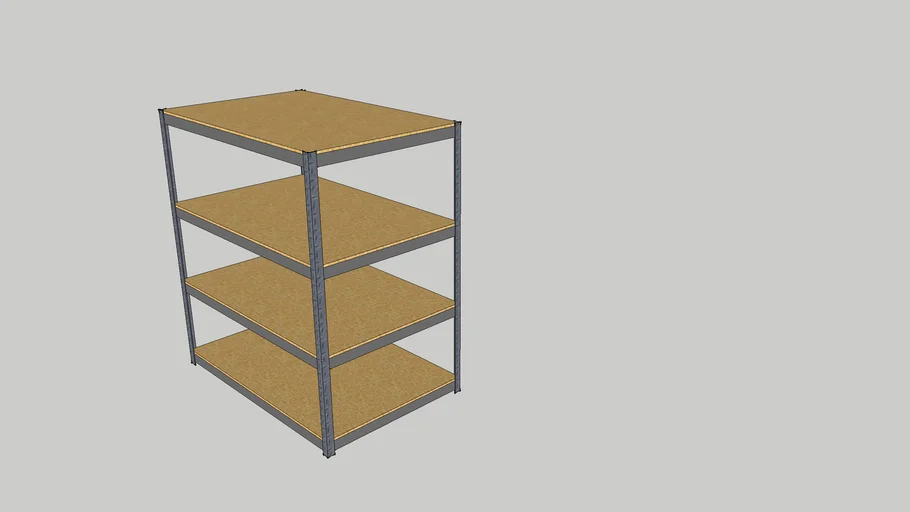 Industrial Shelving 3D Warehouse