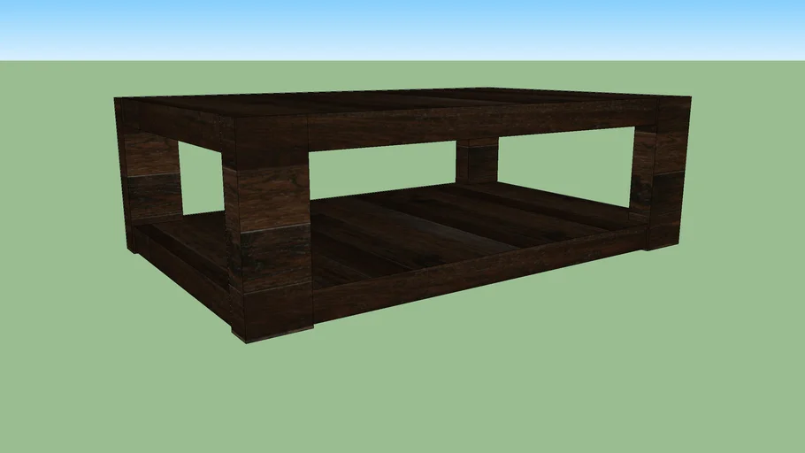 Crate & Barrel Lodge Coffee Table 3D Warehouse