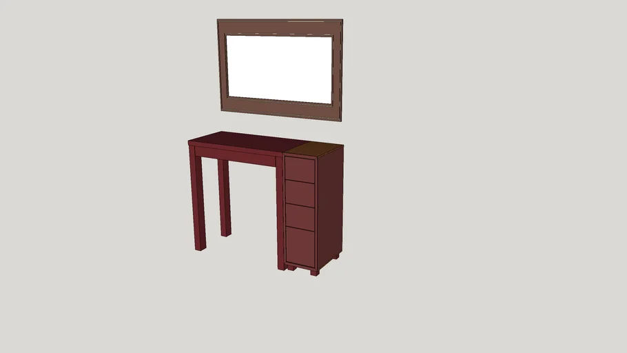 Vanity Desk 3D Warehouse