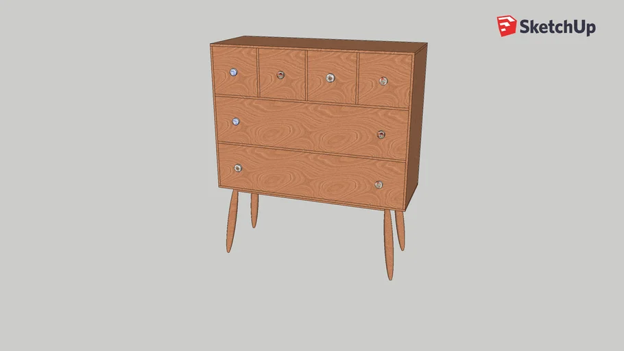 Fleur - Commode 6 tiroirs - Habitat | 3D Warehouse