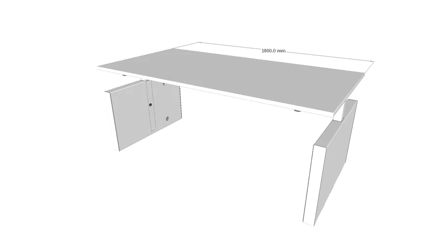 System TS3 : 180x90cm, fully closed side panels | 3D Warehouse