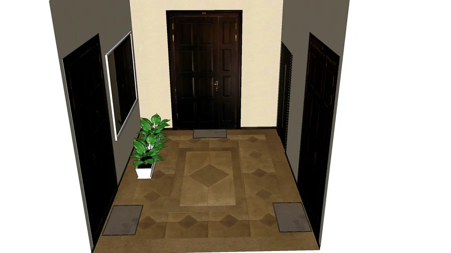 Interior of the entryway in the old (1913) Moscow apartment house. | 3D ...