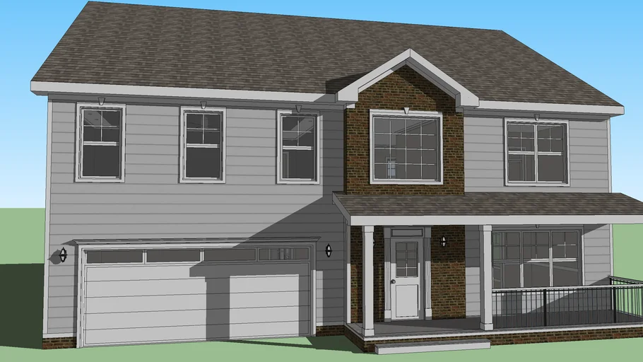 Cookie Cutter Box House 3D Warehouse