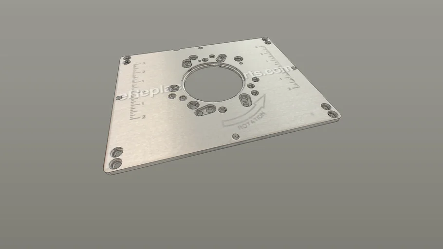 BOSCH Router Table Adapter Plate (Part no. 2610938414) 3D Warehouse