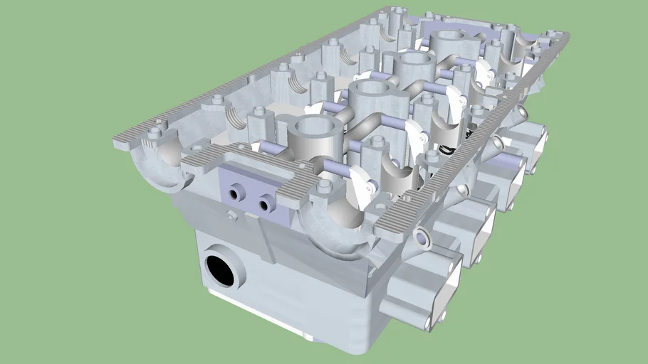 dohc 16 vavle cylinder head | 3D Warehouse
