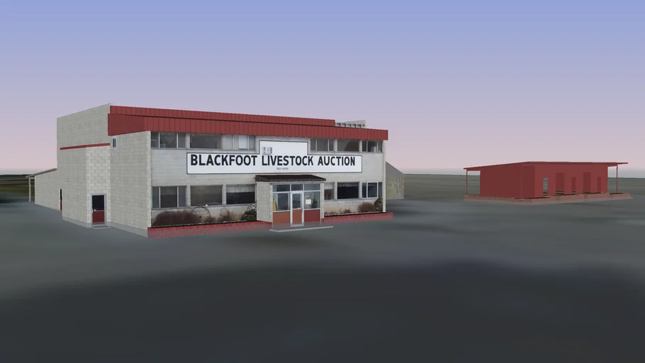 Blackfoot Livestock Auction 3D Warehouse