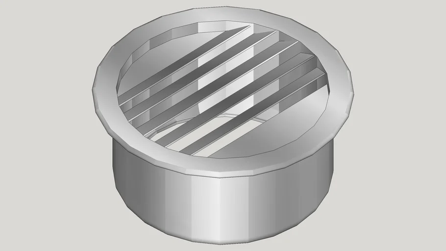 Air Vent - Mini Louver - 2' Diameter | 3D Warehouse