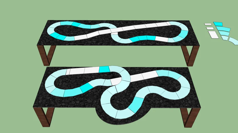 Carrera Slot Car Track Layouts & Track | 3D Warehouse