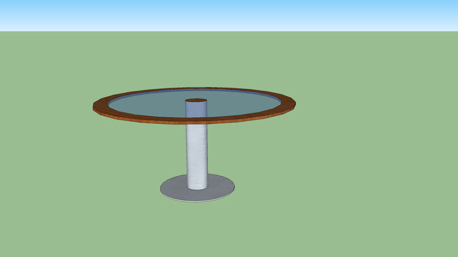 Round glasstable | 3D Warehouse