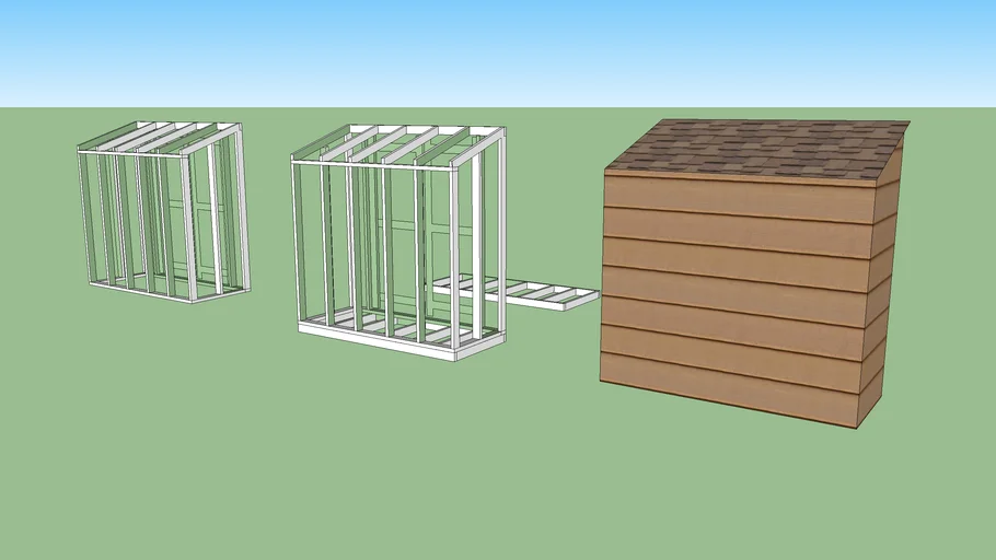 Bike Shed 3x7 | 3D Warehouse