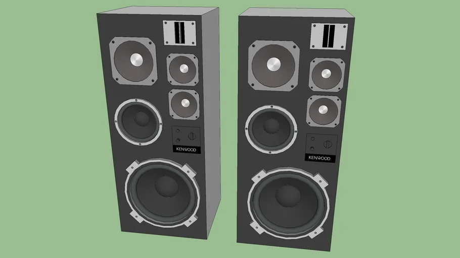 Kenwood Stereo Speakers 3D Warehouse