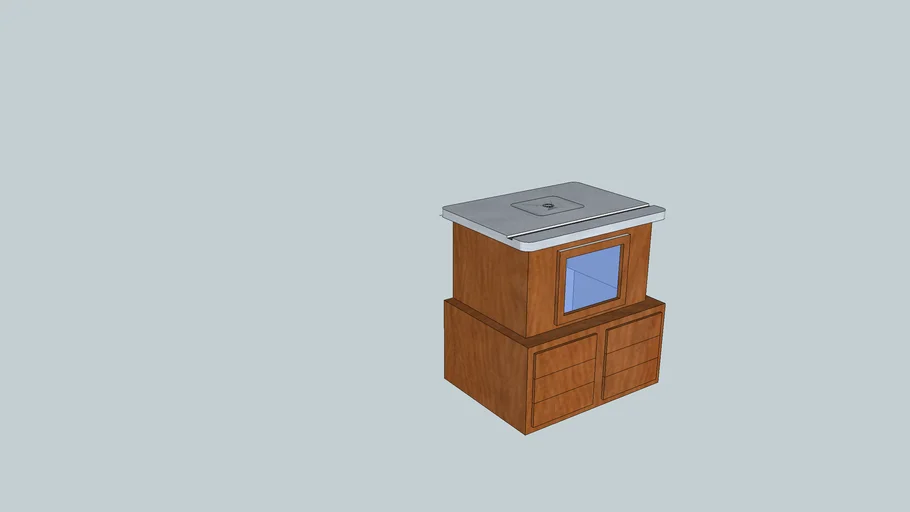 Router Table with Benchdog Steel Top | 3D Warehouse