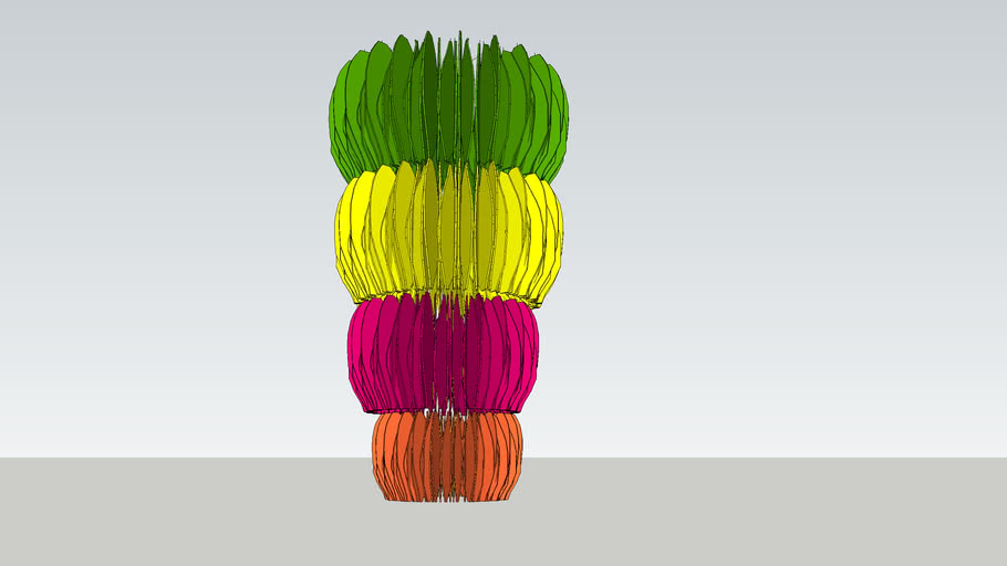 Pahiyas Festival Colorful Chandelier ( kiping or Arangya) 3D Warehouse
