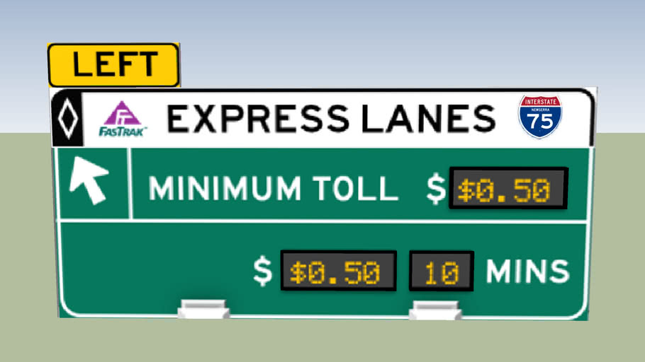 Express Lanes Sign