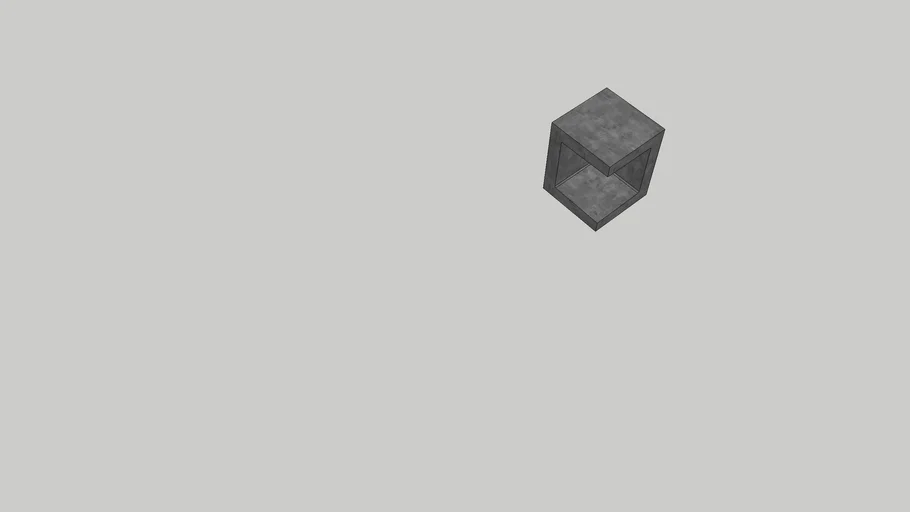 Concrete U-Element corner 50x40x40 | 3D Warehouse