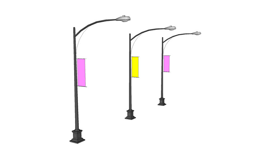 Street light poles 3D Warehouse