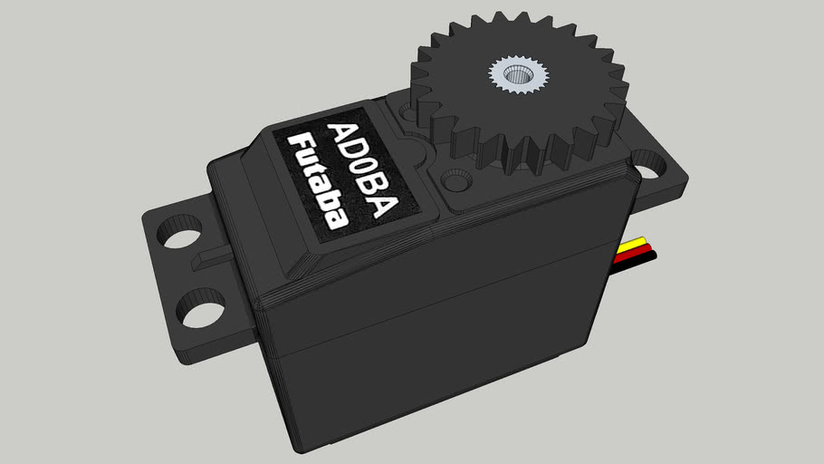Futaba Industrial Servo AD0BA with removable 24 tooth 32 pitch 25T