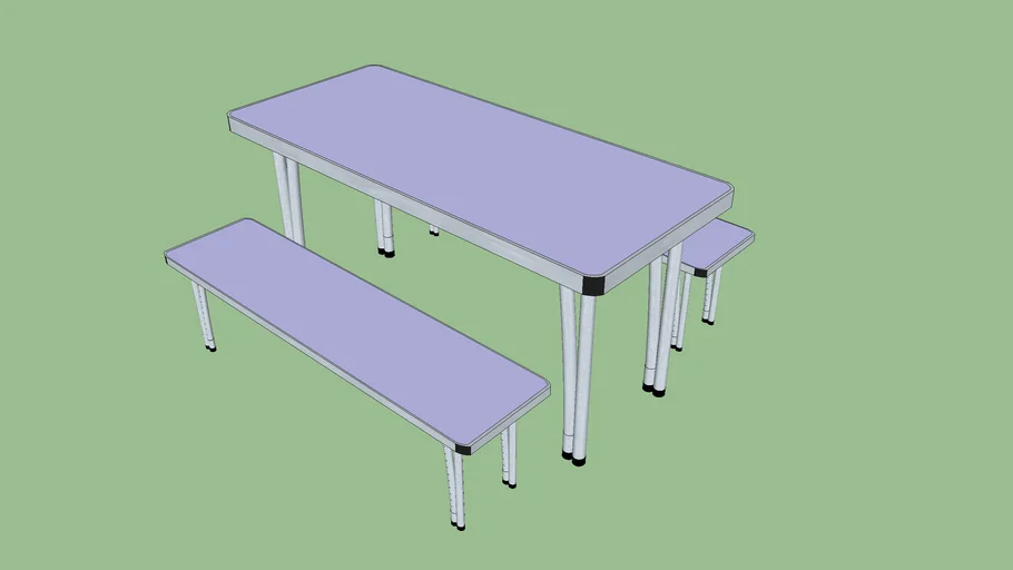 School Dining Set 3D Warehouse