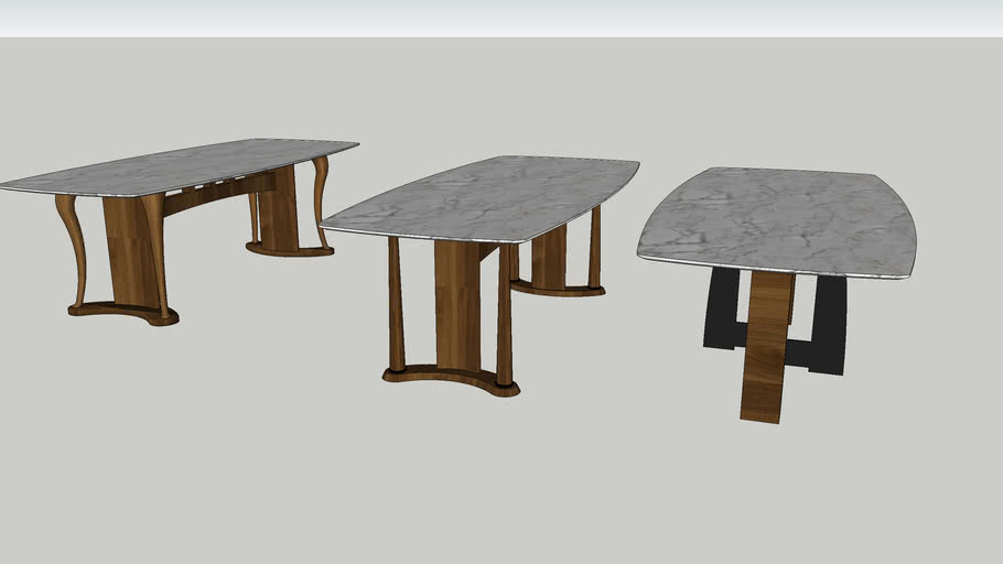 Dining table marble top 3D Warehouse
