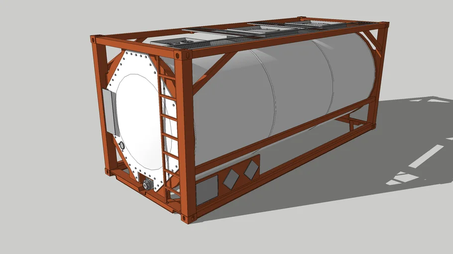 Gas/Liquid 20ft Chemical Container A - Tank Type B