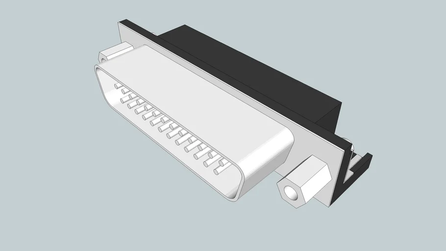 parallel port connector 3D Warehouse