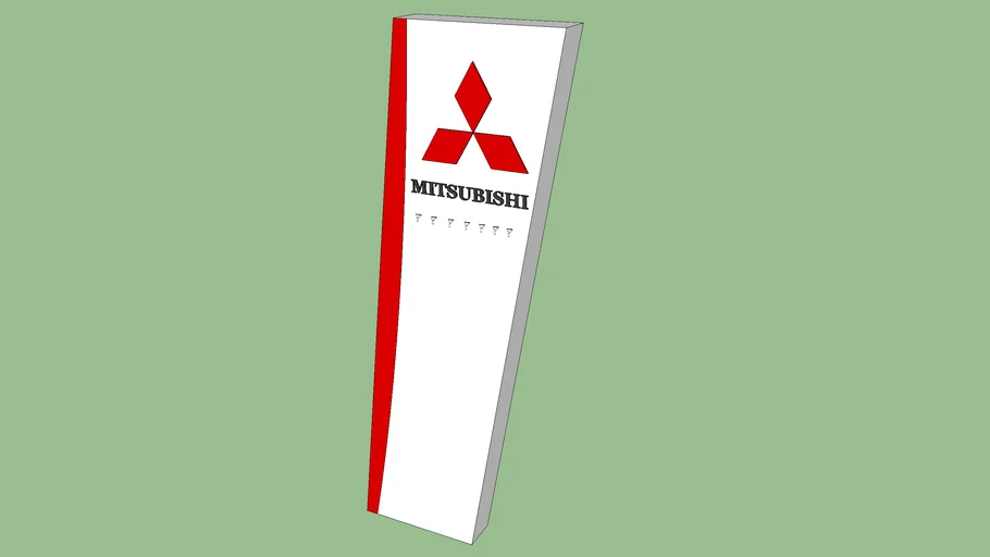 mitsubishi sign | 3D Warehouse