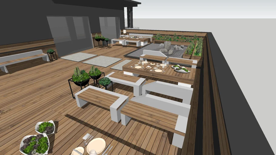 Terrasse Barbecue Rooftop 3D Warehouse, 51% OFF