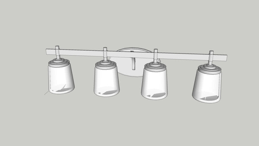 4 Light Vanity Fixture 3D Warehouse