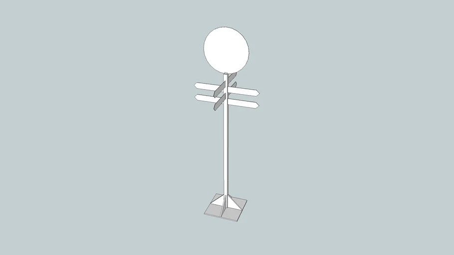 Directional sign post 3D Warehouse