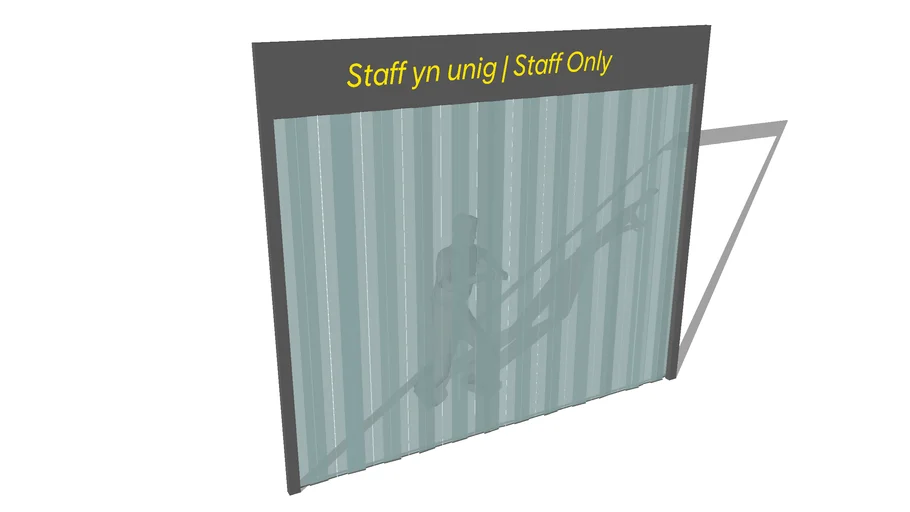 Commercial Plastic Door Strips 3D Warehouse