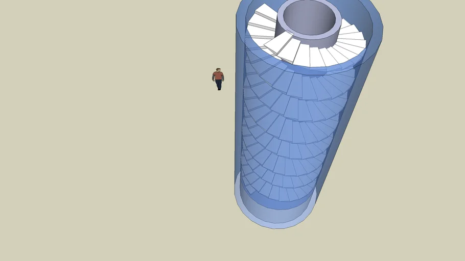 Doppelhelix Treppe Schloss Chambord 3D Warehouse