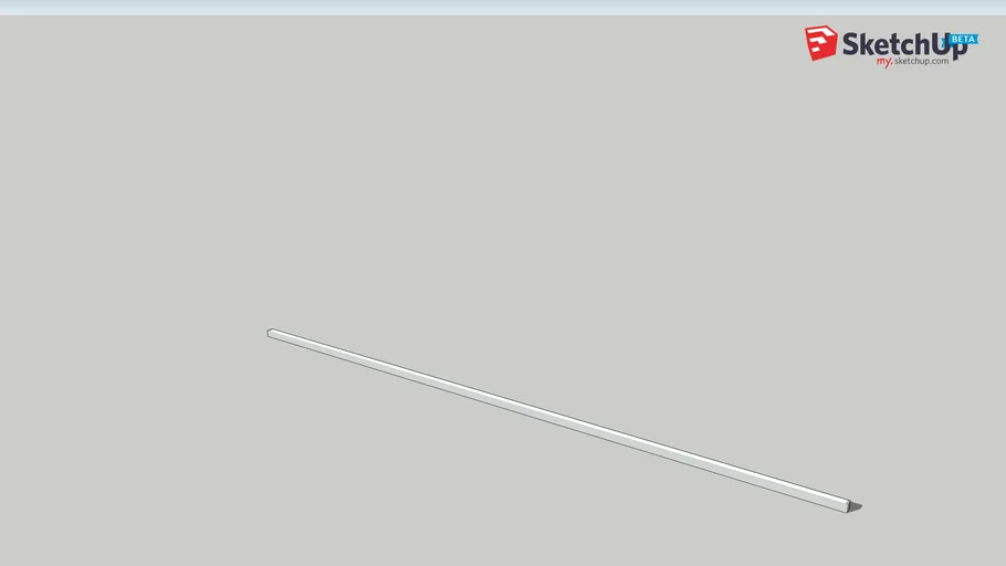 CONTINUOUS ROD SURFACE 2m MINIMAL outdoor lighting 3D Warehouse