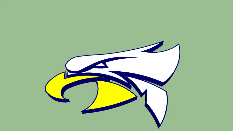 Hudsonville Eagle Logo 3-D | 3D Warehouse