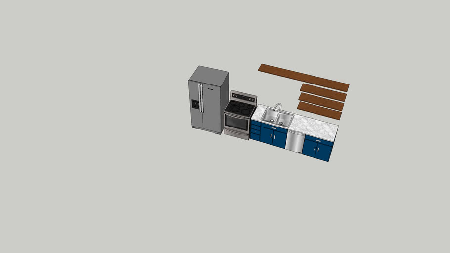 small kitchen 3D Warehouse